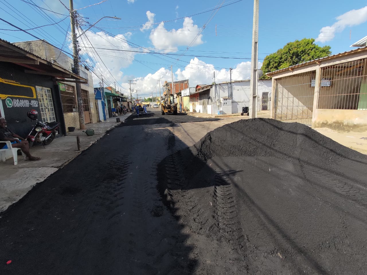 SERVIÇO DE RECAPEAMENTO DA RUA 15